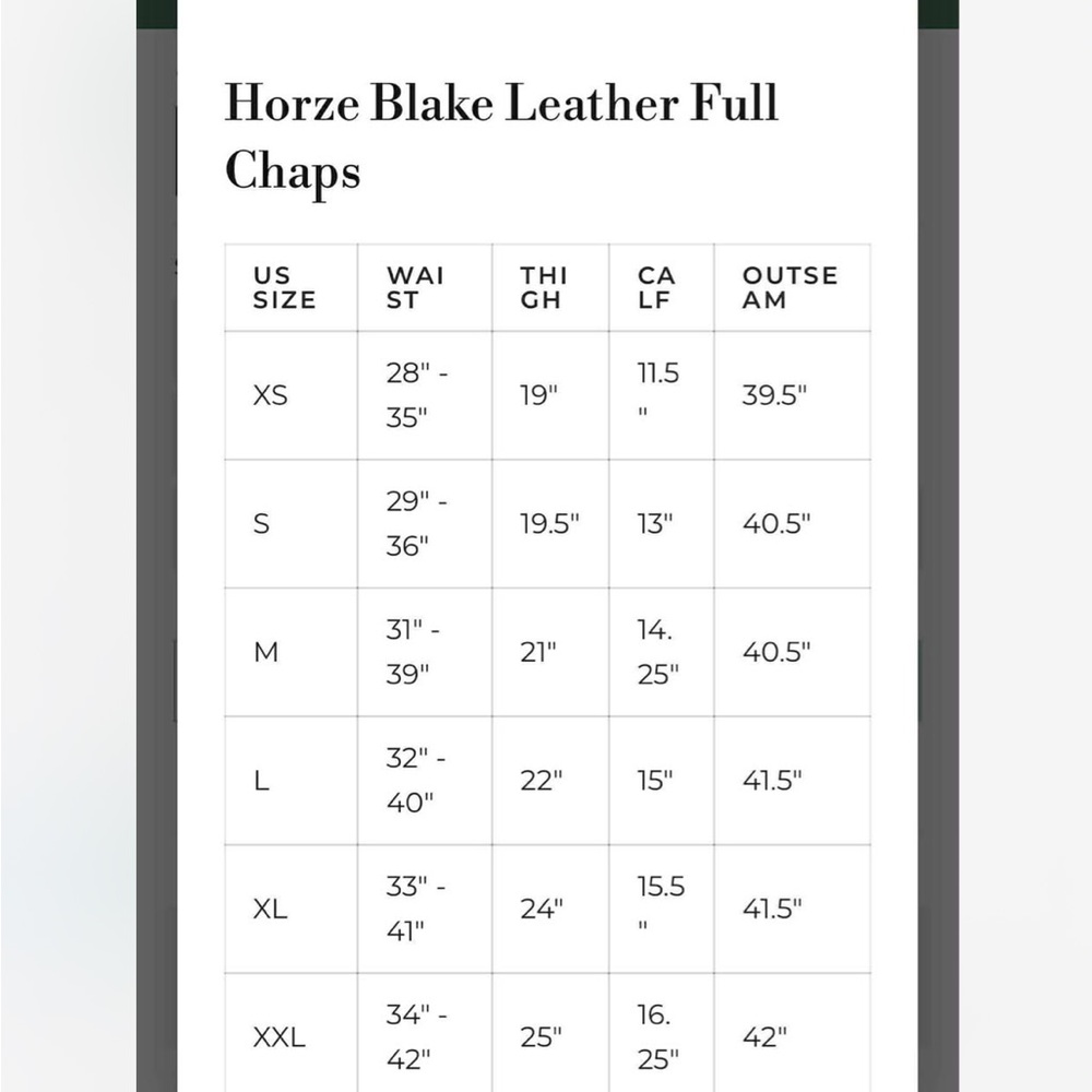 Women’s equestrian smooth leather chaps - Picture 3 of 3